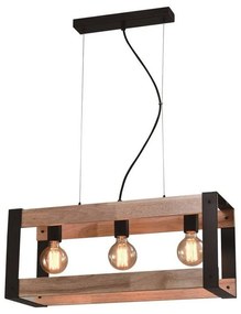 Czarna lampa wisząca 20x60 cm Varna – Candellux Lighting