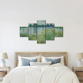 Obraz - Claude Monet, Banks of the Seine, reprodukcje (125x70 cm)