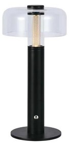 LED ładowalna lampa stołowa 1W 5V 3000K 1800 mAh czarna, ściemnialna