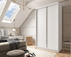Szafa Przesuwna SOFIA 120 cm Szafa Dwudrzwiowa Biała