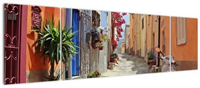 Obraz ulicy Sardynii (170x50 cm)