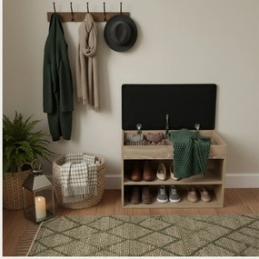 Szafka na buty z siedziskiem LEVA, 60 x 30 x 47 cm