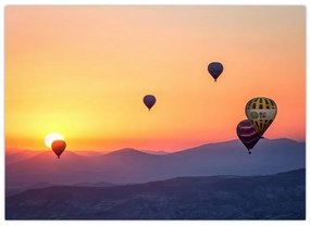 Obraz balonów na ogrzane powietrze (70x50 cm)