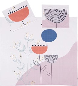 Komplet pościeli bawełnianej Abtrative Poppy 220x200cm