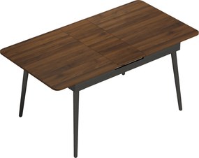 HOMCOM Stół rozkładany 130-160 cm, stół kuchenny z zaokrąglonymi narożnikami, jasny orzech | Aosom PL