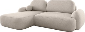 Narożnik BEDANTE MOLLY L lewy TERRA FROTTE 03 beżowy z funkcją spania Narożnik w kształcie litery L z miejscem do przechowywania