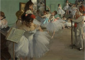 Obraz - Edgar Degas, The Dance Class, reprodukcje (70x50 cm)