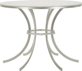 Stolik Kawowy VKH806, Srebrny, 100x100x76,5 cm, Kendra Home