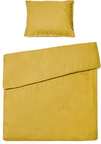 PrzytulneMieszkanie.pl PrzytulneMieszkanie.pl Bawełniana pościel CALMORA musztardowa Rozmiar pościeli: 2 szt 70 x 90 cm | 200 x 220 cm