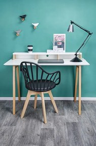 Krzesło Patyczak W Stylu Retro Modern Czerń I Buk W1-T23