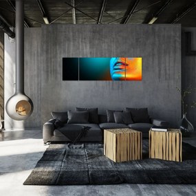 Obraz - Błyszcząca twarz (170x50 cm)