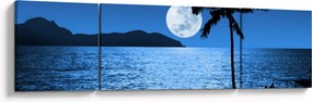 Obraz - Księżyc nad poziomem morza (170x50 cm)