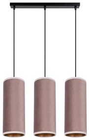 Lampa wisząca AVALO 3xE27/60W/230V różowo-miedziana