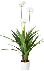 Duży sztuczny kwiat w doniczce Agapant, 70 x 120 cm