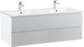 SORRENTO 120 cm podwójna szafka pod umywalkę z blatem ceramicznym