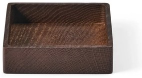 Brązowy drewniany pojemnik dekoracyjny 11x11x3 cm Square S – LIND DNA
