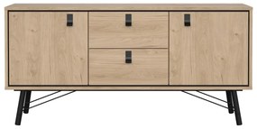 Komoda w dekorze dębu w naturalnym kolorze 150x72x40 cm Ry – Tvilum
