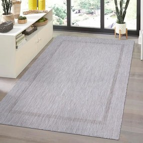 Dywan zewnętrzny Relax ramka srebrny  240 cm x 340 cm