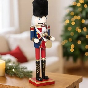 Figurka dziadek do orzechów, drewno, 25 cm