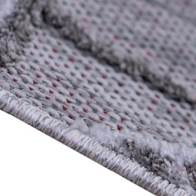 Dywan zewnętrzny Modena listki szare 60 cm x 100 cm
