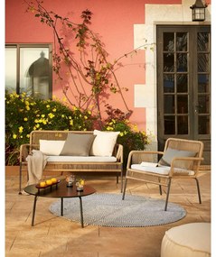 Czarny stolik Kave Home Ulrich, ⌀ 70 cm