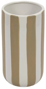 Ceramiczny wazon w grube pionowe pasy, Ø 12 x 20 cm