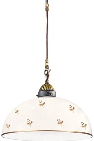 Kolarz 731.30.171 - Żyrandol na lince NONNA 1xE27/75W/230V Ø 30 cm, kwiatowy, różowe złoto