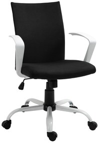 HOMCOM Krzesło Biurowe Fotel Biurowy Regulacja Wysokości Obciążenie do 220kg Jasnoszary | Aosom PL