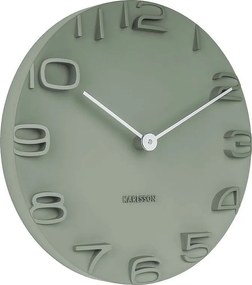 Zegar ścienny On The Edge - Jungle green - Ø42cm