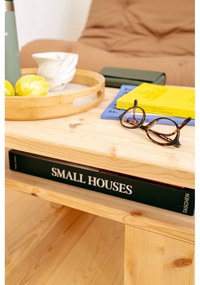Brązowy stolik z litego drewna sosnowego 45x68 cm Japan – Karup Design