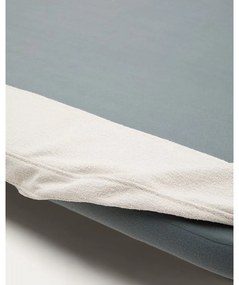 Beżowe tapicerowane łóżko dwuosobowe 160x200 cm Odum – Kave Home