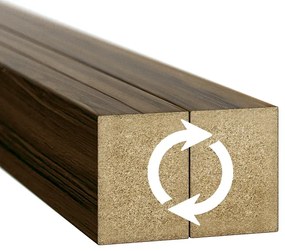 Lamele ścienne 12 szt. orzech K9-P33