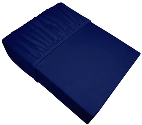 Prześcieradło z gumką Jersey Bielbaw 100x200 granatowe 160 g/m2 Premium GRENO