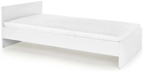 Białe skandynawskie pojedyncze łóżko H6-W92