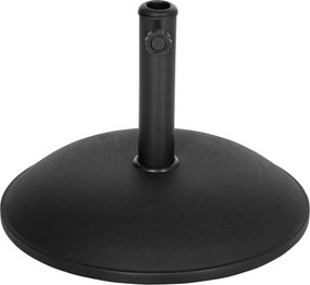 Outsunny Podstawa do Parasola 20kg Stabilny Stojak Metalowy Odporny na Warunki Pogodowe Czarny | Aosom PL