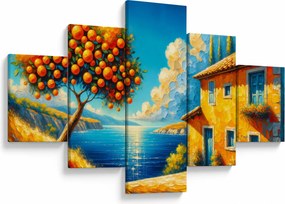 Obraz - Dom z pomarańczami II. (125x70 cm)