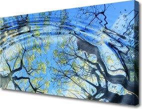 Obraz na płótnie Odbicie Lasu w Wodzie