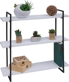 Półka ścienna MCW-K78,  biały, metal czarny