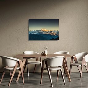 Obraz na szkle - szczyty górskie (70x50 cm)
