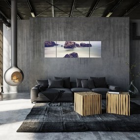 Obraz klifów we mgle (170x50 cm)