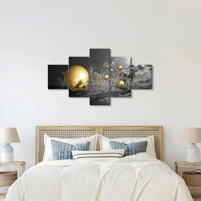Obraz kul w kolorze ochry (125x70 cm)