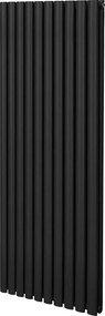 Grzejnik kolumnowy owalny – 1600 mm x 600 mm – czarny