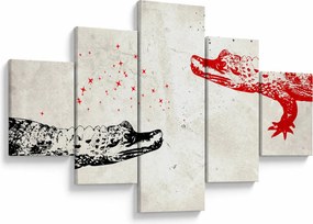 Obraz - Krokodyle (125x70 cm)