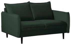 Ciemnozielona aksamitna sofa 138 cm Juli – Ropez