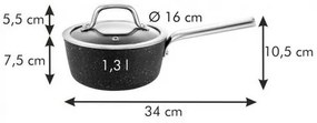 Tescoma Rondel z pokrywką PRESIDENT Stone,  16 cm