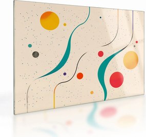Obraz na szkle - Minimalistyczna kolorowa ilustracja (70x50 cm)