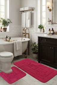 Zestaw różowych dywaników łazienkowych W0-A86