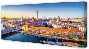 Duży obraz na płótnie Berlińskie Mosty nad Rzeką