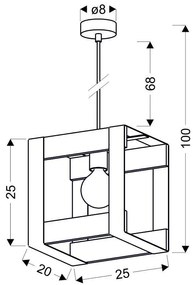 Industrialna lampa wisząca - H2-Z29