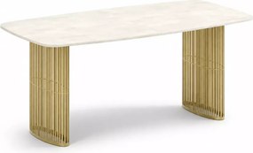 Rozkładany stół Vitoria - nowoczesny stół jadalniany z designerską podstawą z metalu